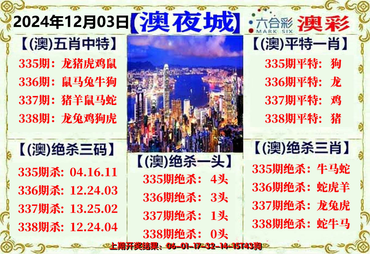 2024338期澳门夜城