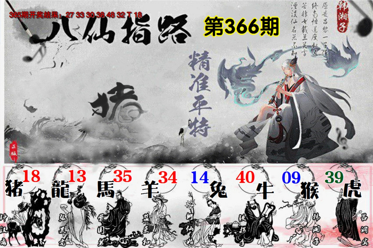 2024366期八仙指路