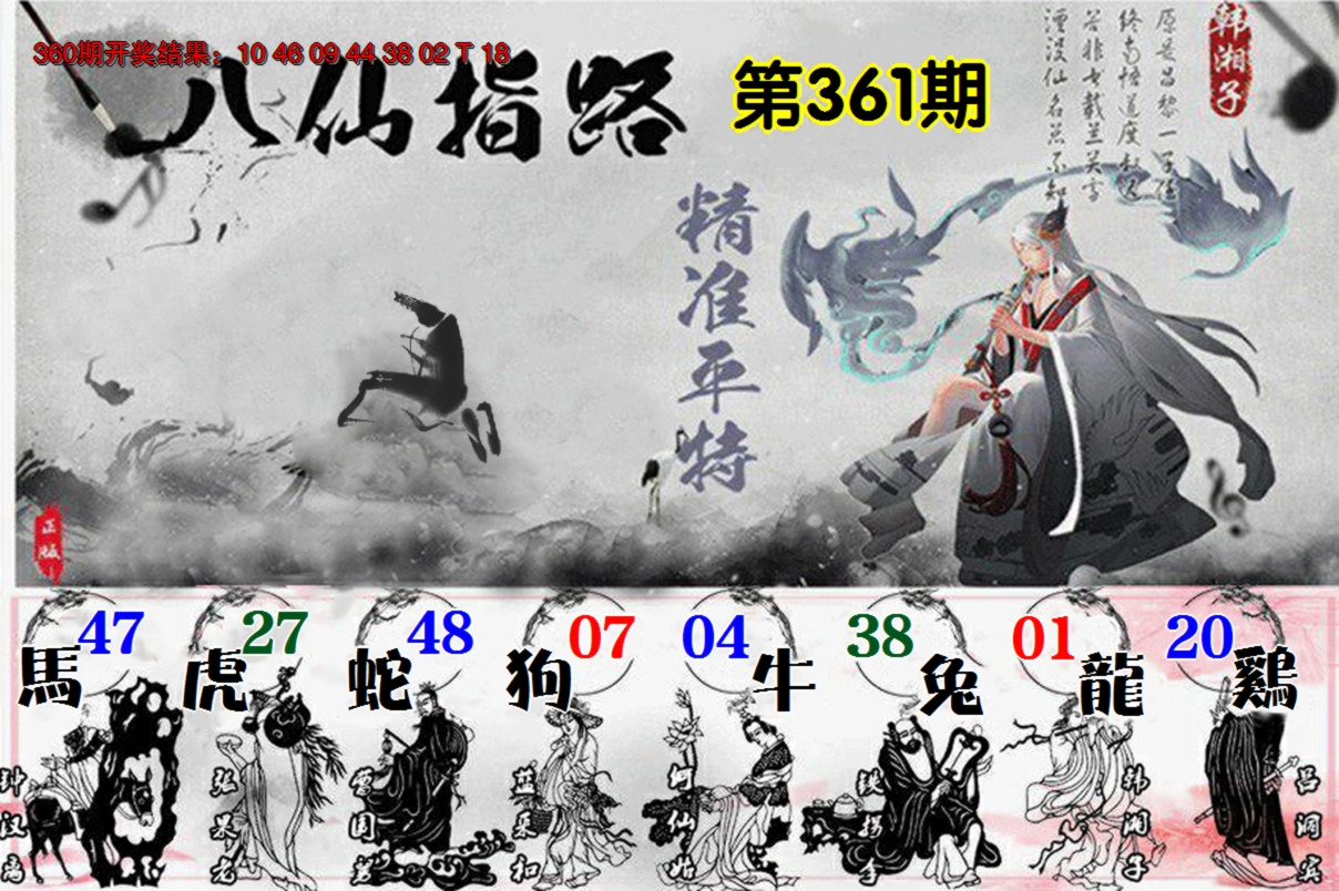 2024361期八仙指路