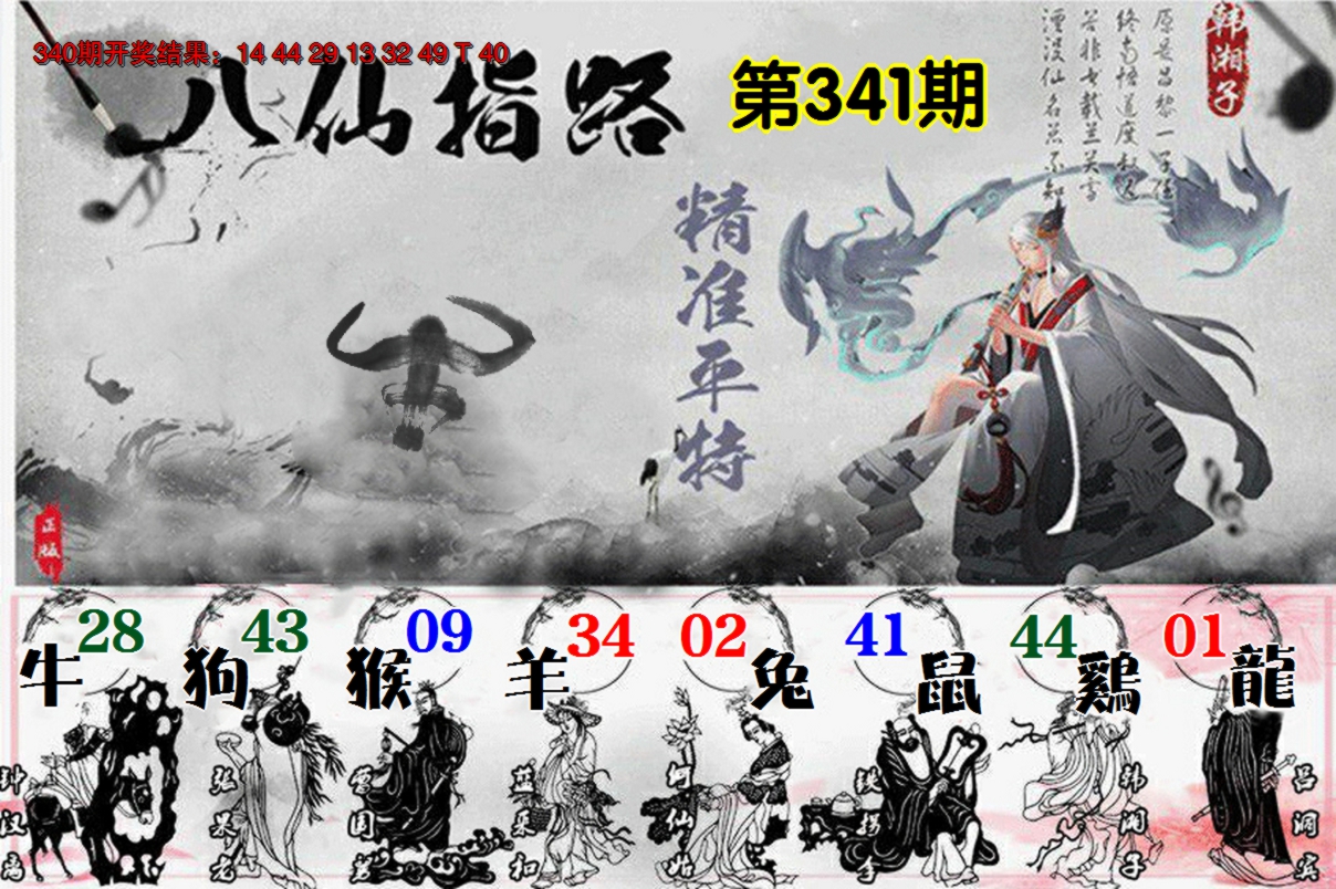 2024341期八仙指路