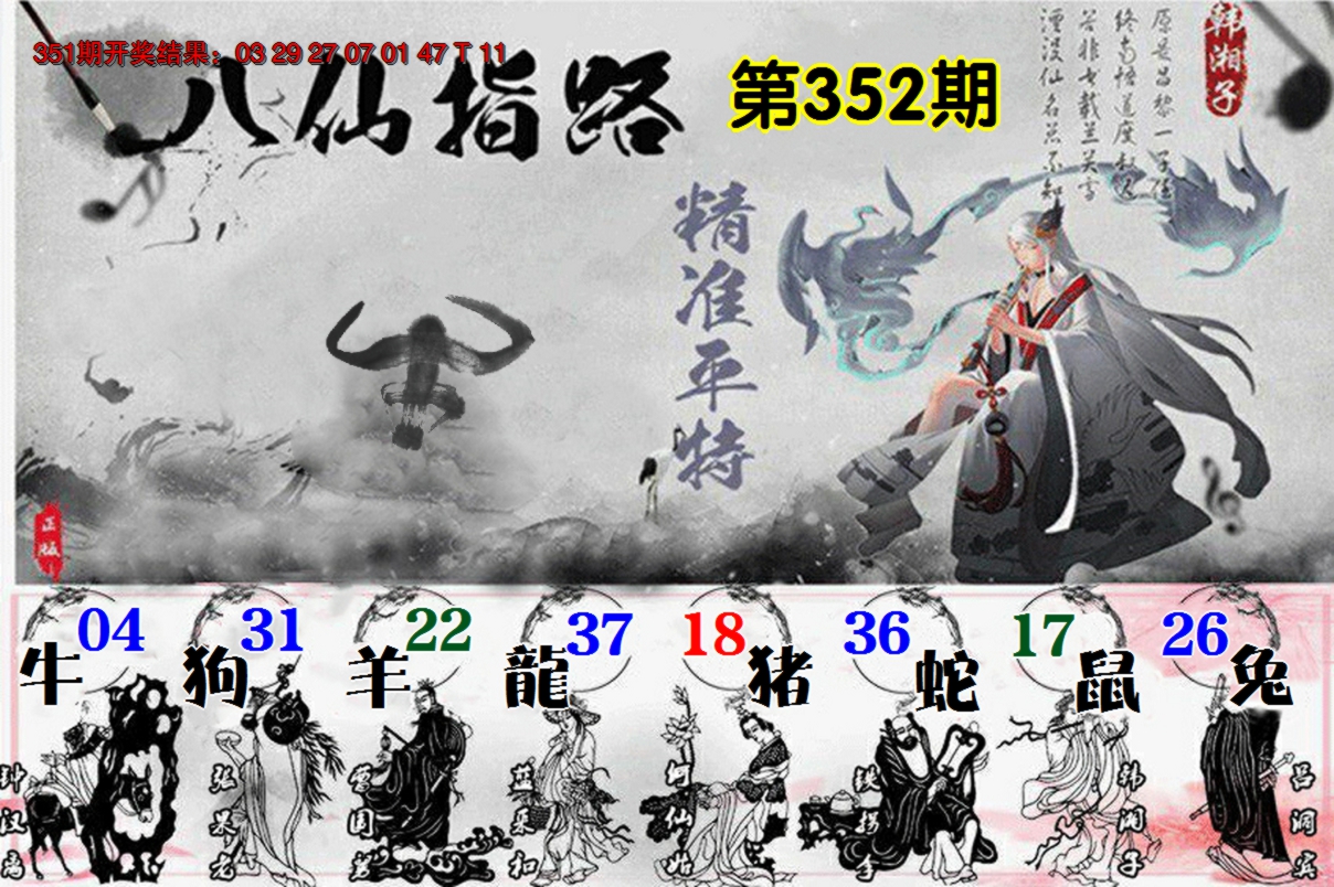 2024352期八仙指路
