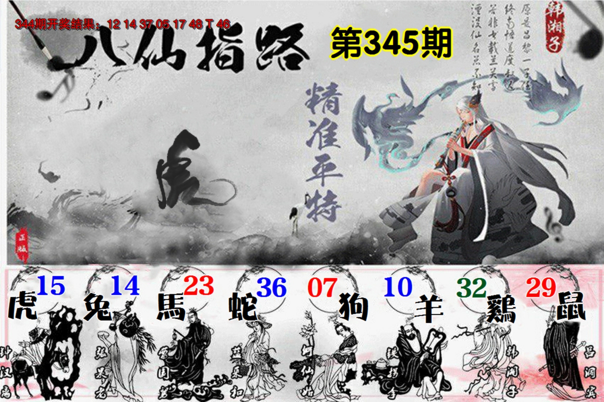 2024345期八仙指路
