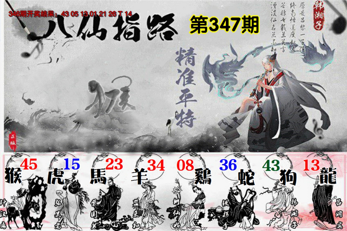 2024347期八仙指路