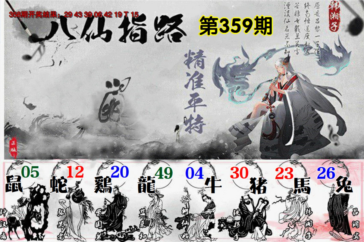 2024359期八仙指路