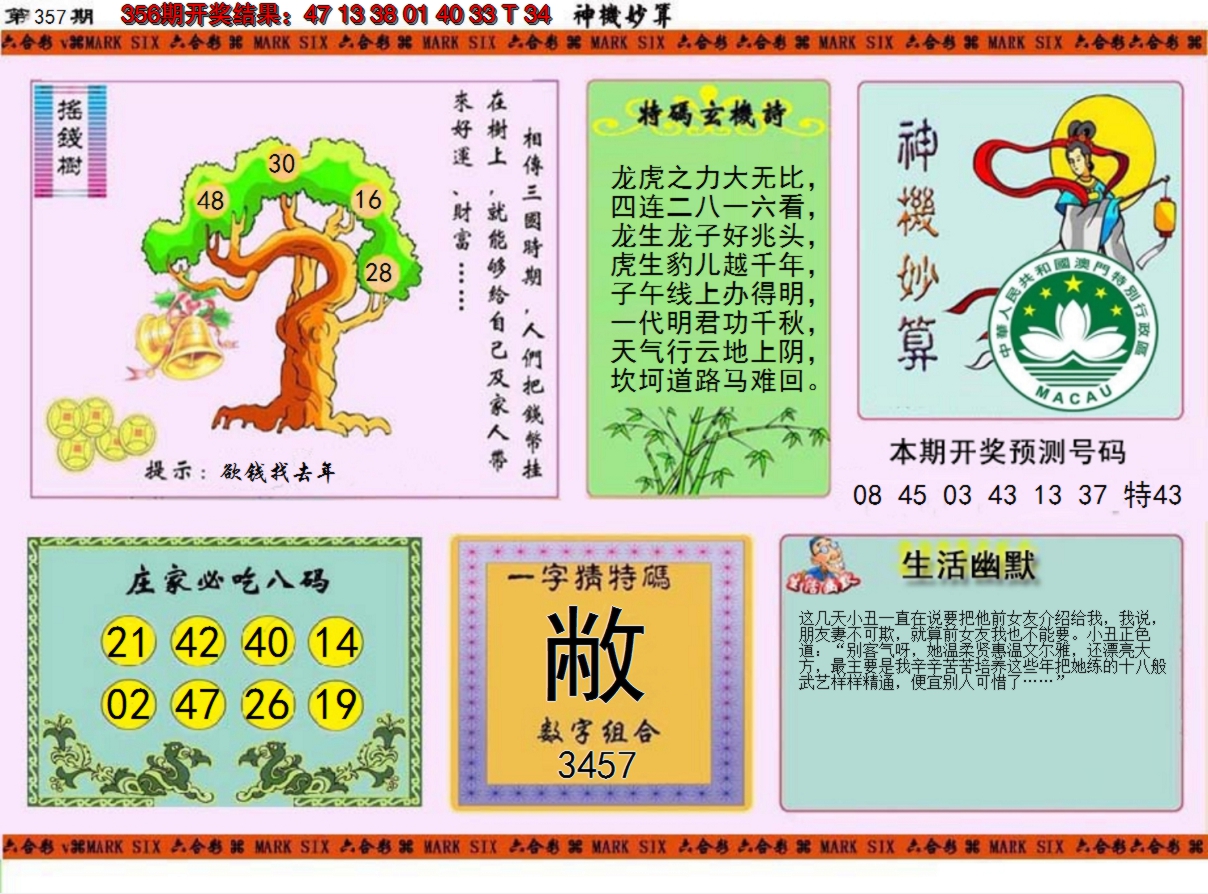 2024357期神机妙算
