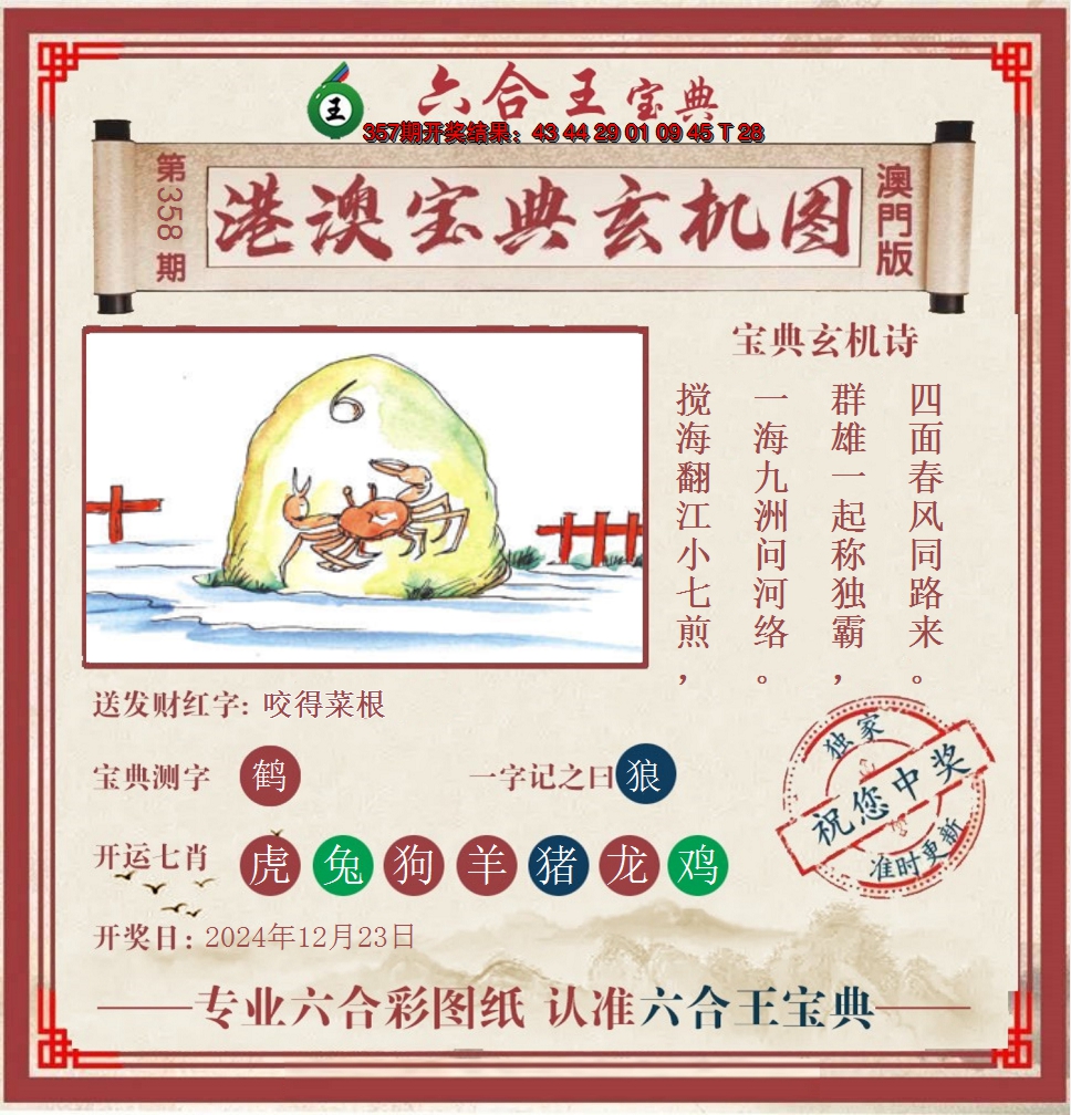 2024358期六合王港澳宝典玄机图
