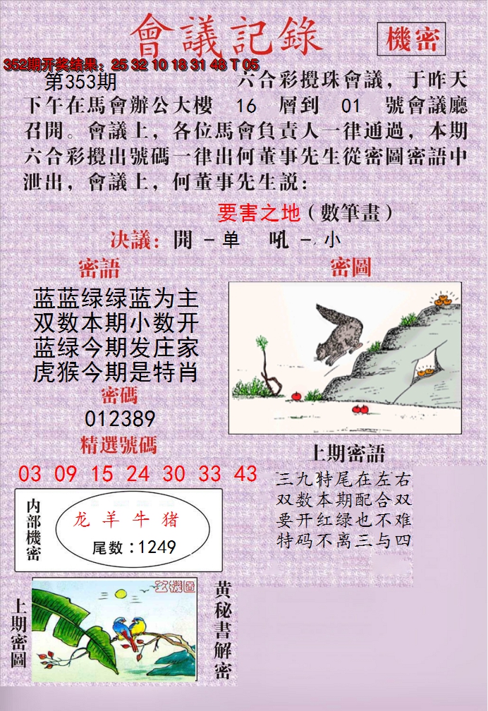 2024353期澳门会议记录