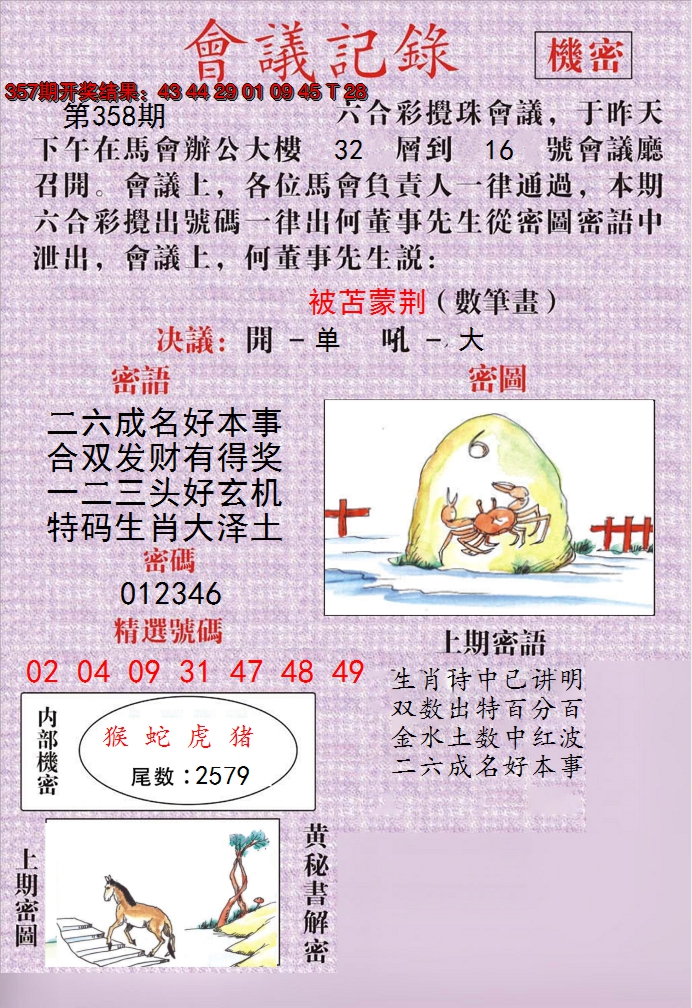 2024358期澳门会议记录