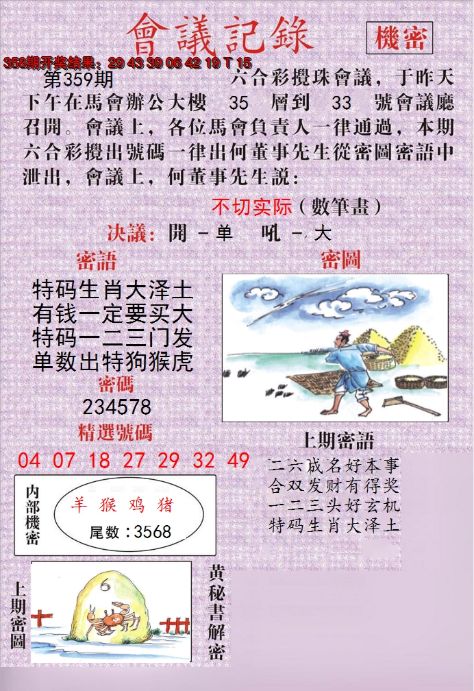 2024359期澳门会议记录
