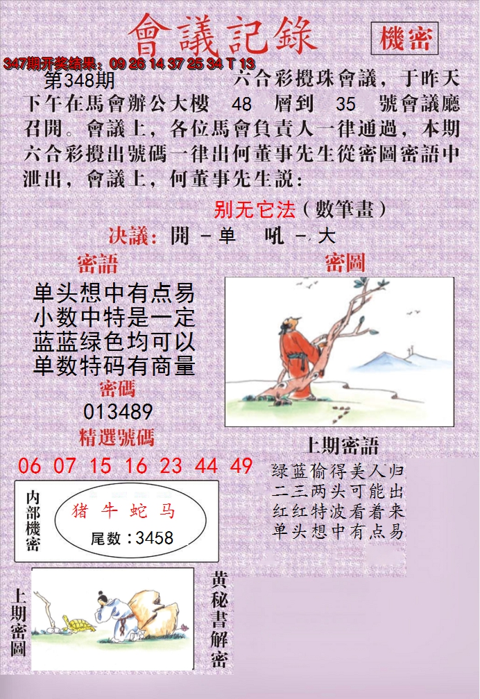 2024348期澳门会议记录