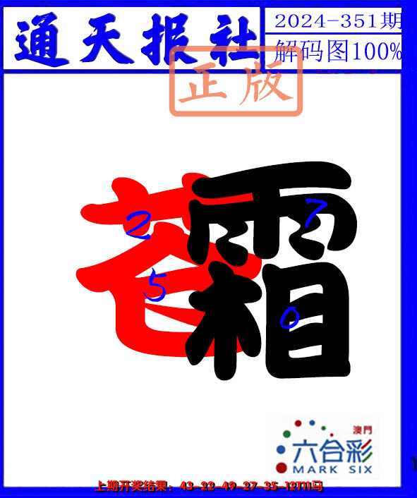 2024351期解码图