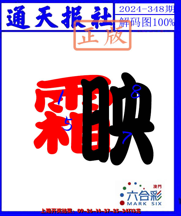 2024348期解码图