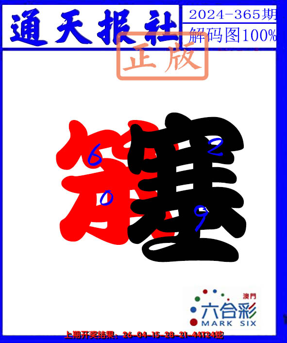 2024365期解码图