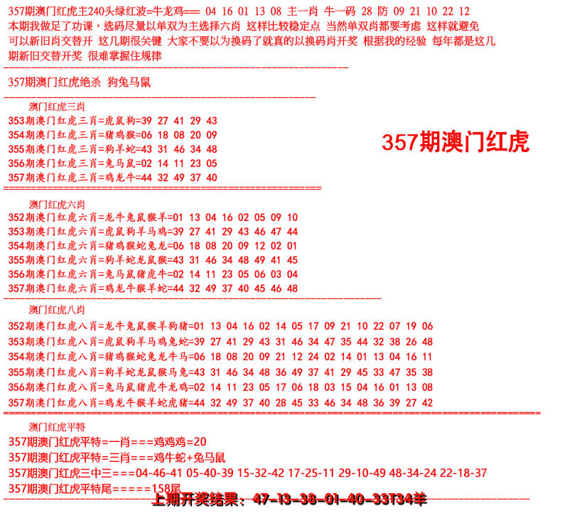 2024357期红虎图