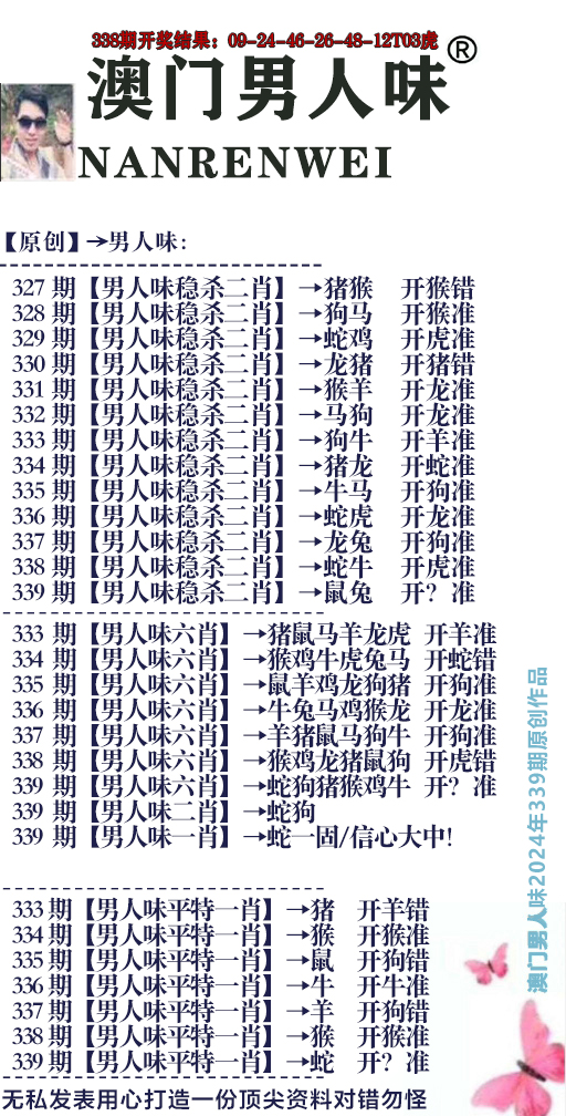 2024339期男人味