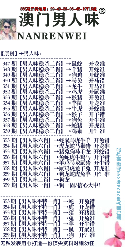 2024359期男人味