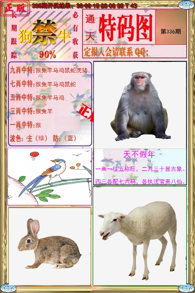 2024336期特码图