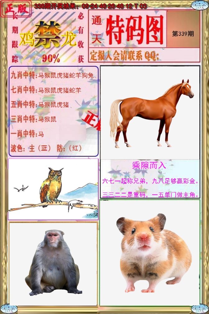 2024339期特码图