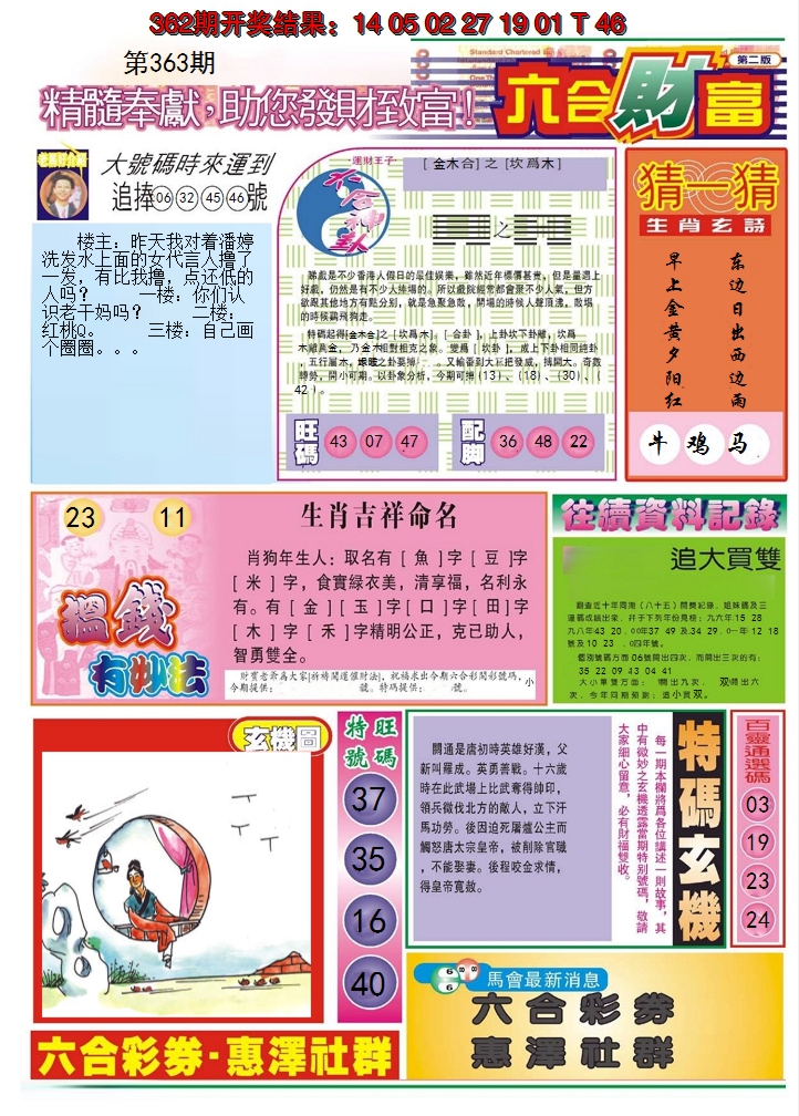 2024363期六合财富B