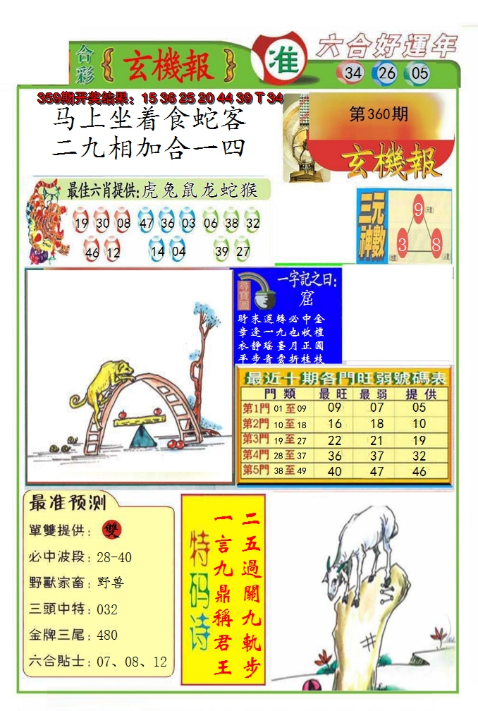 2024360期九龍玄机报(推荐)