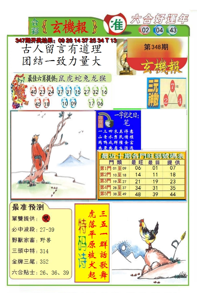 2024348期九龍玄机报(推荐)