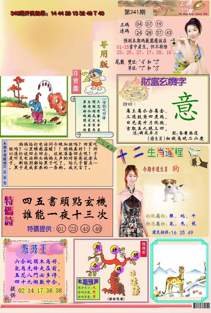 2024341期九龍专用版(推荐)