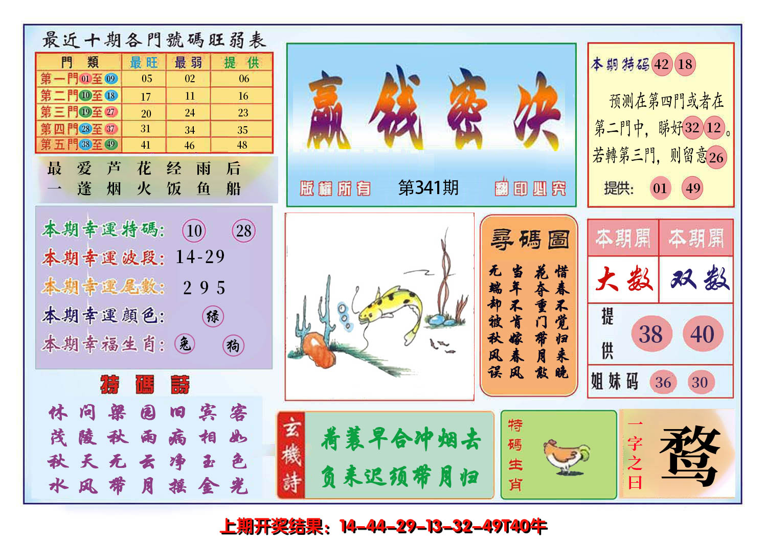 2024341期九龍赢钱密决(推荐)