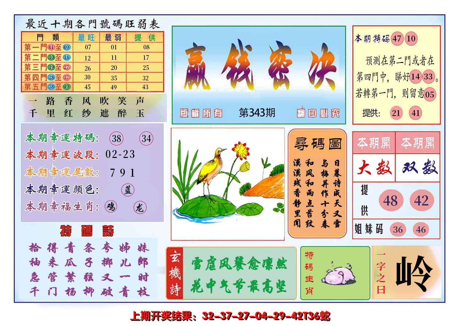 2024343期九龍赢钱密决(推荐)
