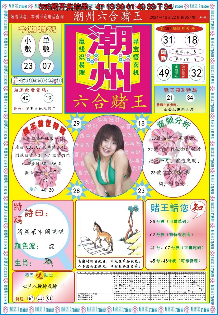 2024357期潮州六合赌王A
