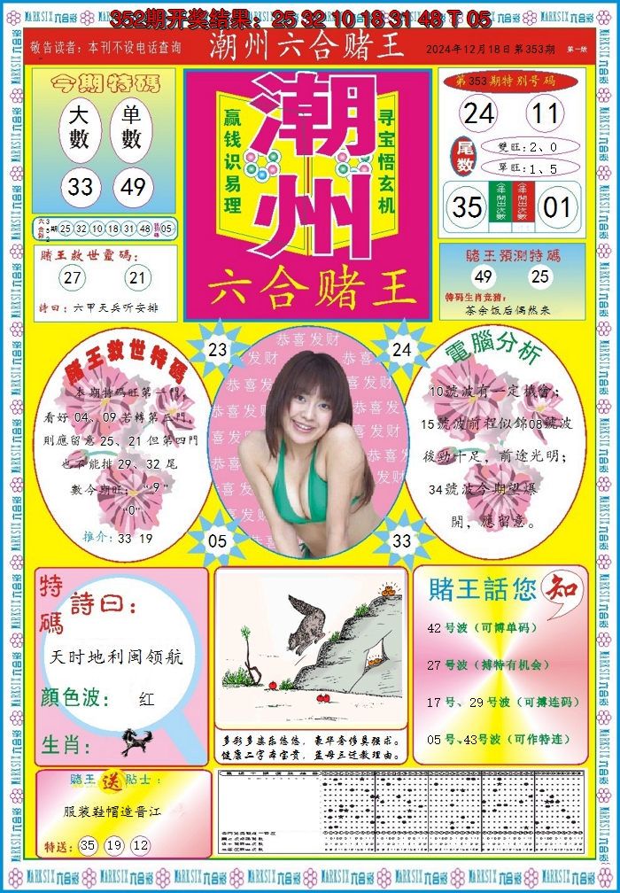 2024353期潮州六合赌王A