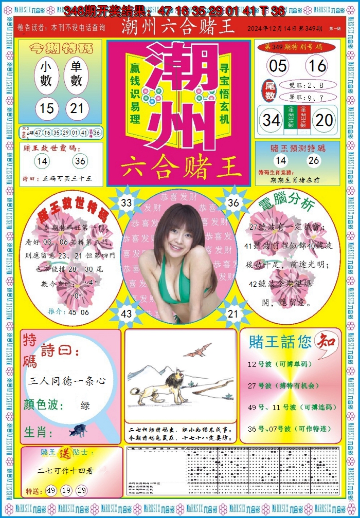 2024349期潮州六合赌王A