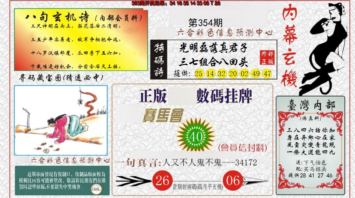 2024354期内幕玄机报