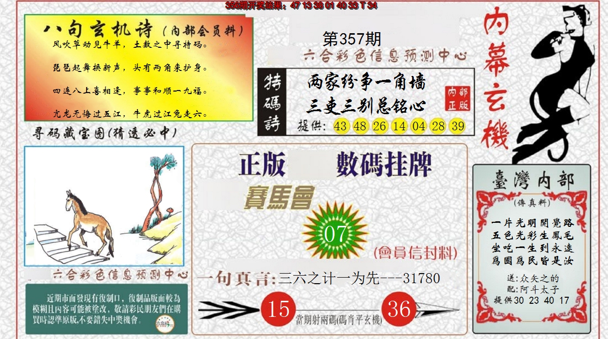 2024357期内幕玄机报