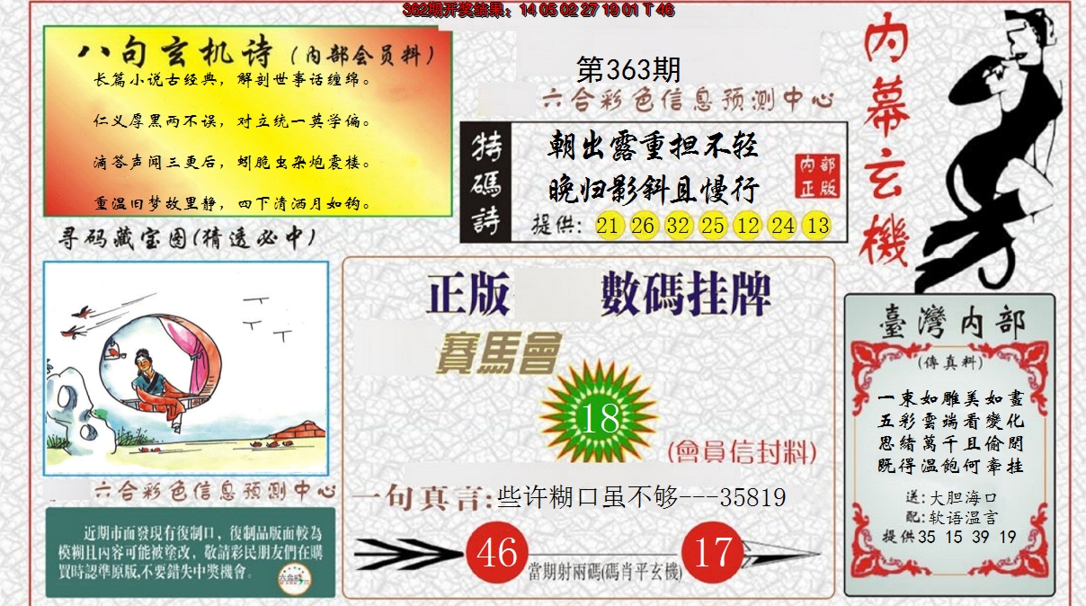 2024363期内幕玄机报