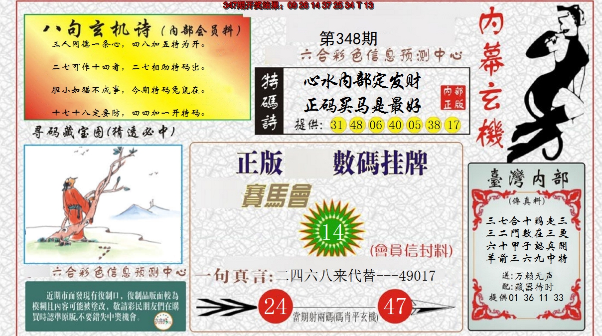 2024348期内幕玄机报