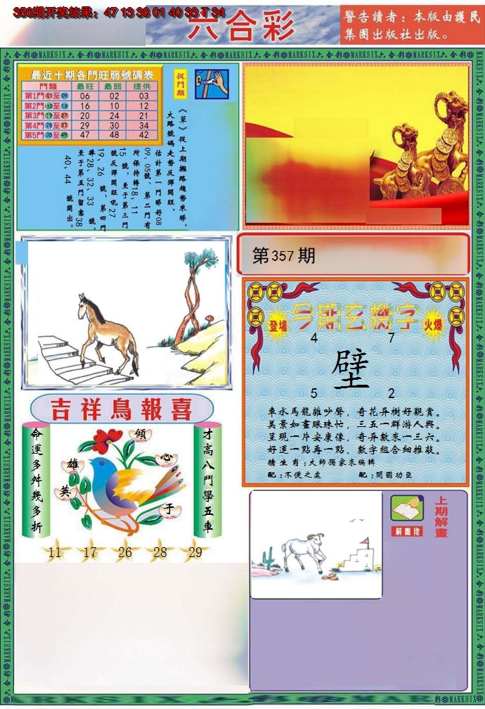 2024357期九龍2011A(推荐)