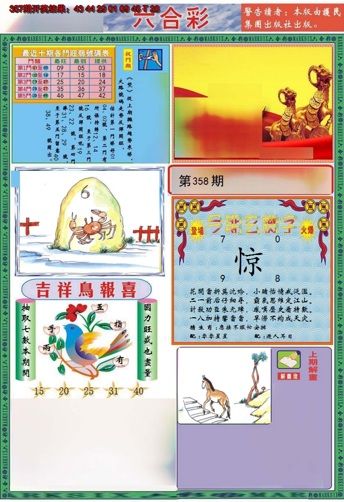 2024358期九龍2011A(推荐)