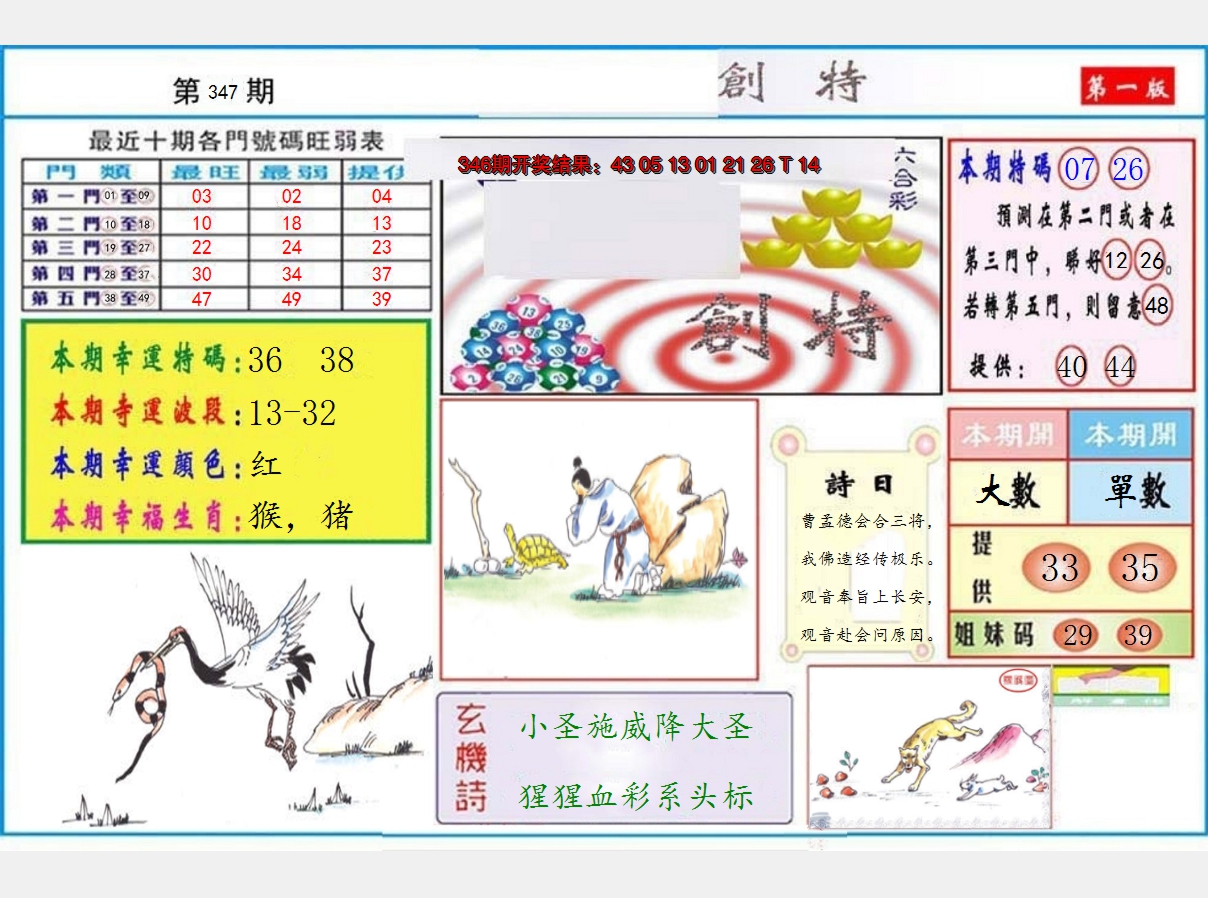 2024347期九龍创特A(推荐)