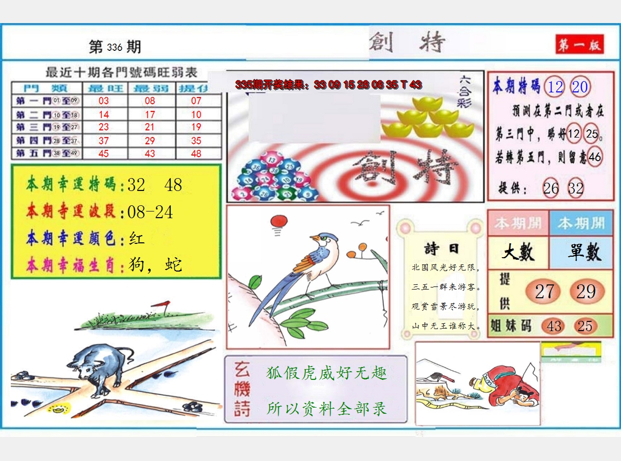 2024336期九龍创特A(推荐)