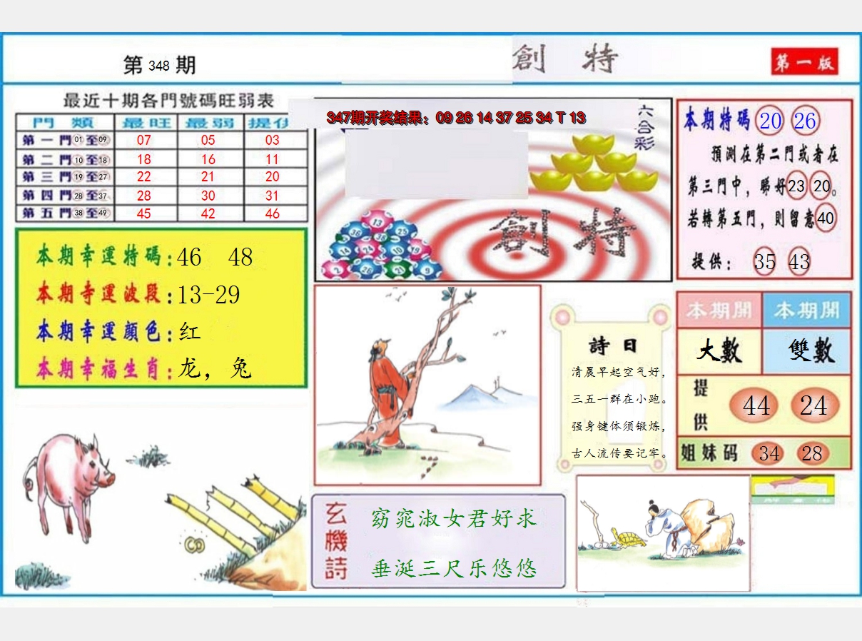2024348期九龍创特A(推荐)