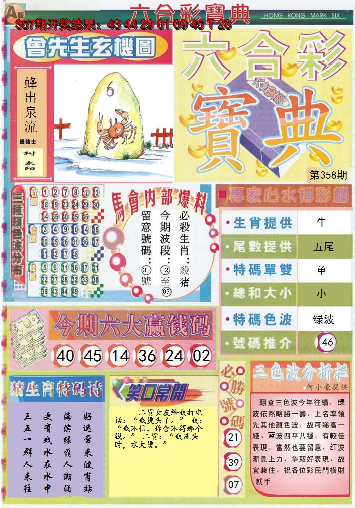 2024358期六合宝典A