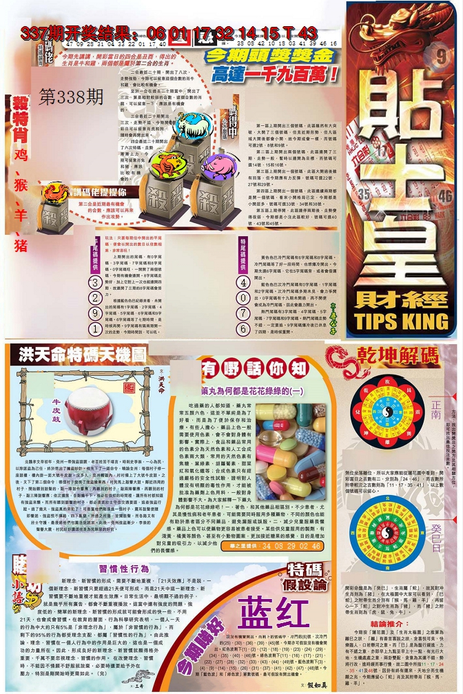 2024338期贴士皇A加大版