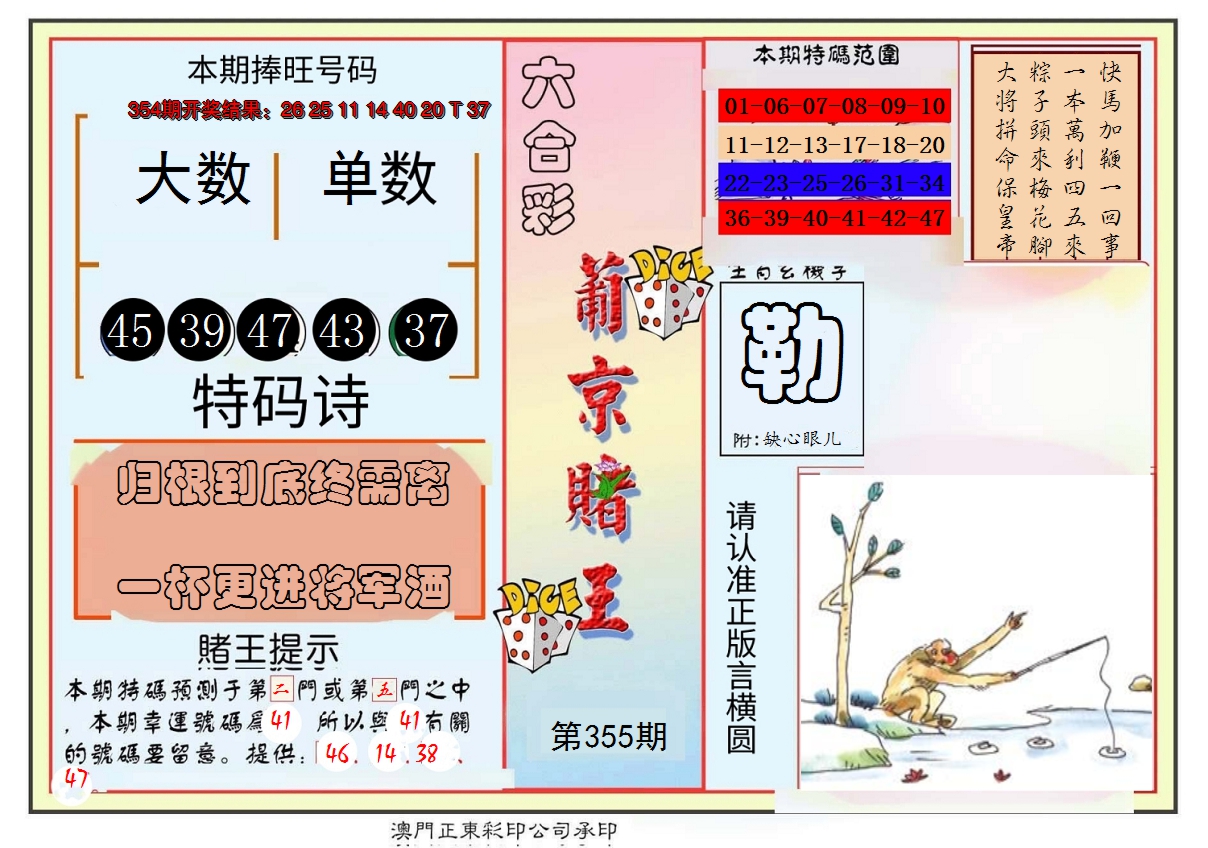 2024355期葡京赌王彩