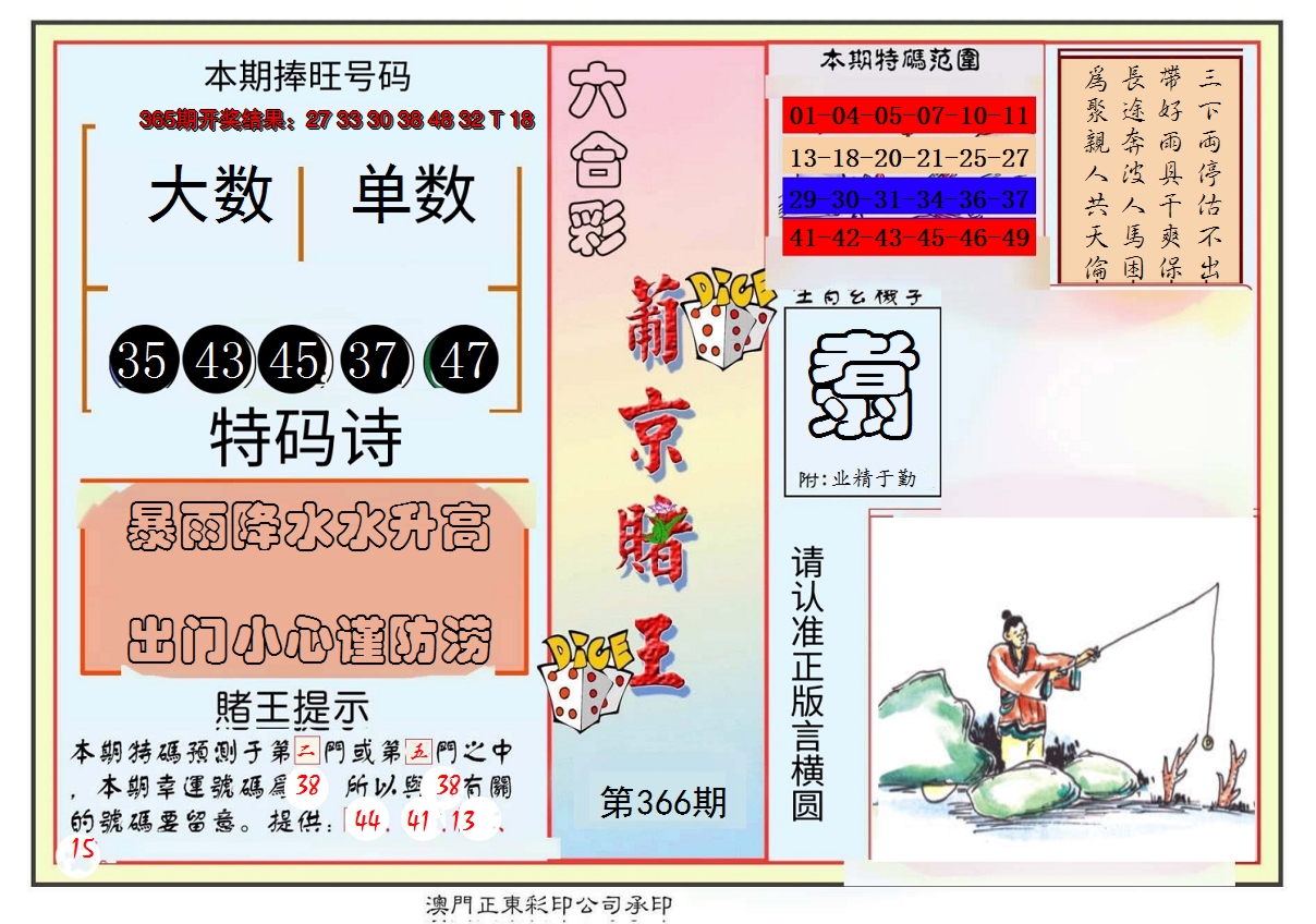 2024366期葡京赌王彩