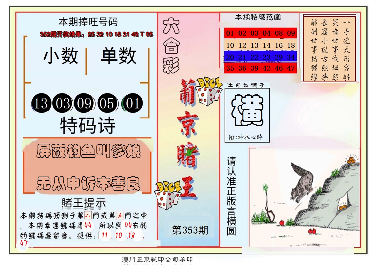 2024353期葡京赌王彩