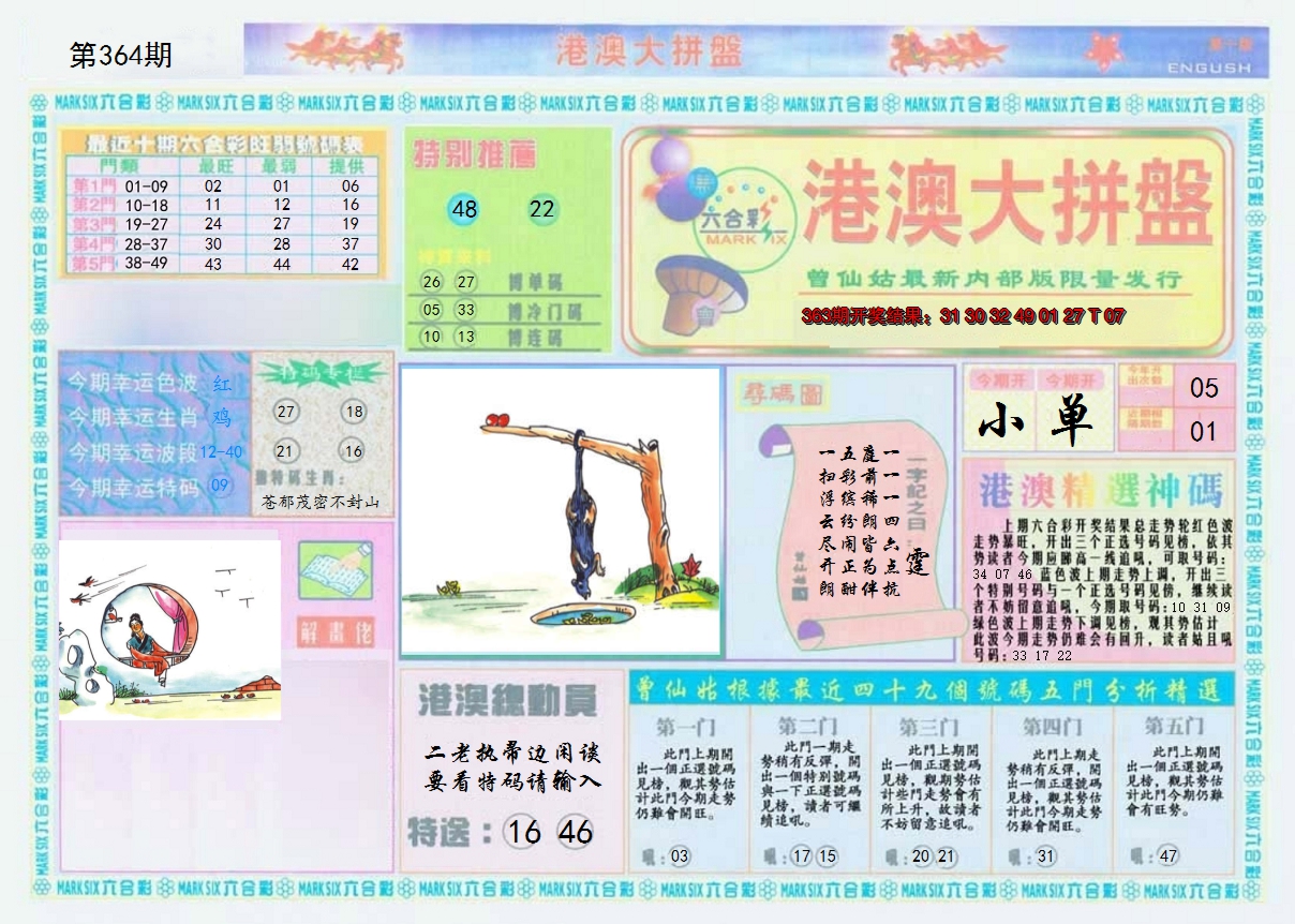 2024364期港澳大拼盘A