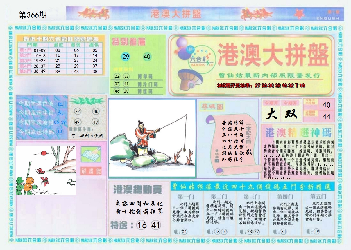2024366期港澳大拼盘A