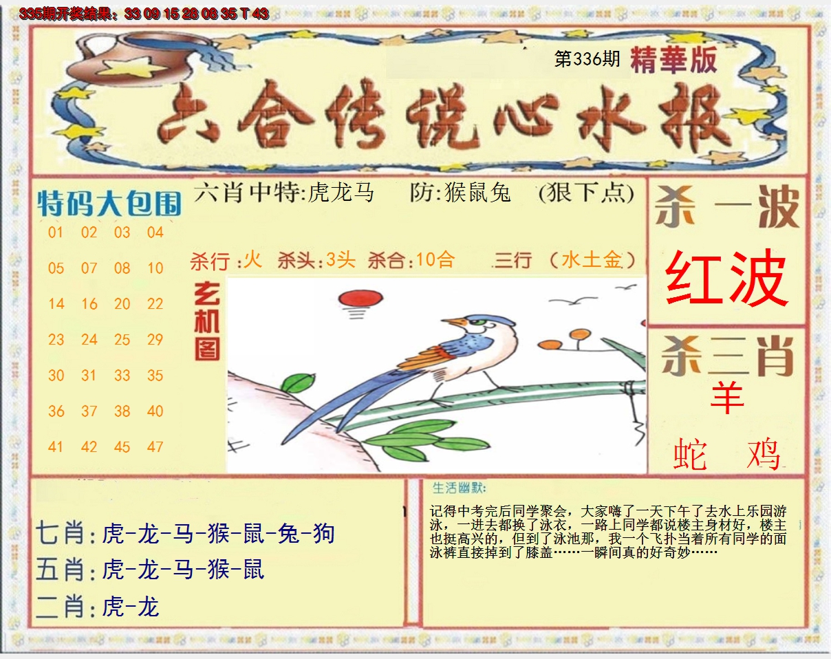 2024336期六合传说(心水版)