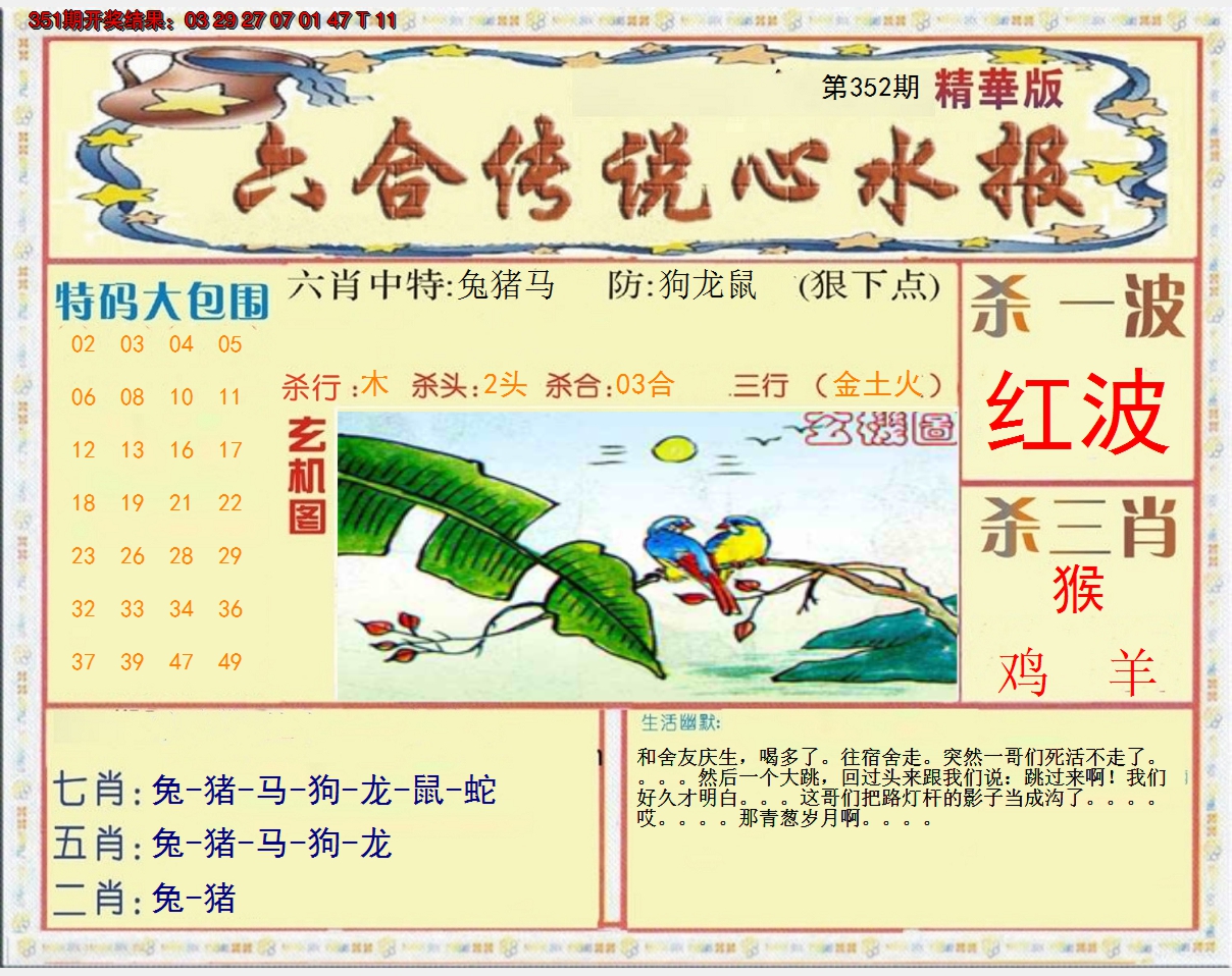 2024352期六合传说(心水版)