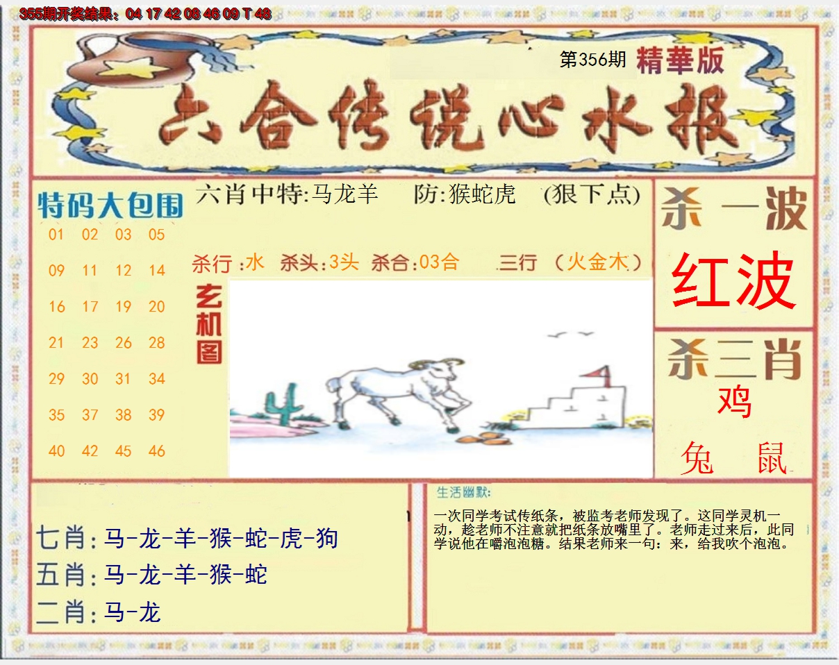 2024356期六合传说(心水版)